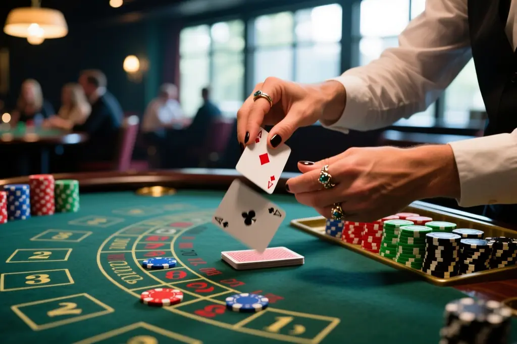 Live blackjack s krupiérem rozdávajícím karty