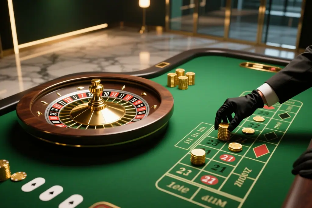 Live ruleta: průběh kola a přehled sázek